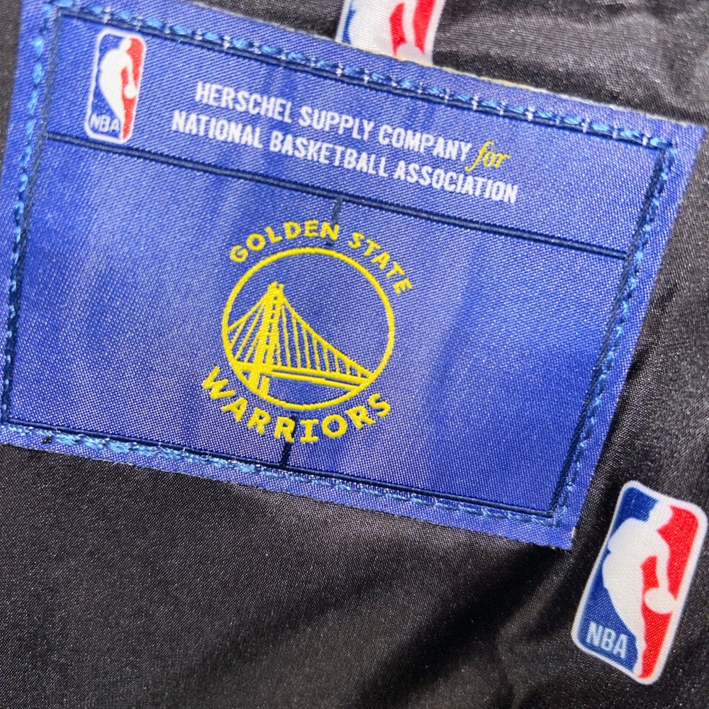 Herschel X Golden State Warriors backpack in black color NEW - Picture 10 of 14